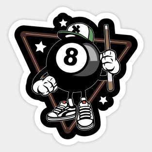 Funny 8 Ball 8 Pool Billiards Sticker